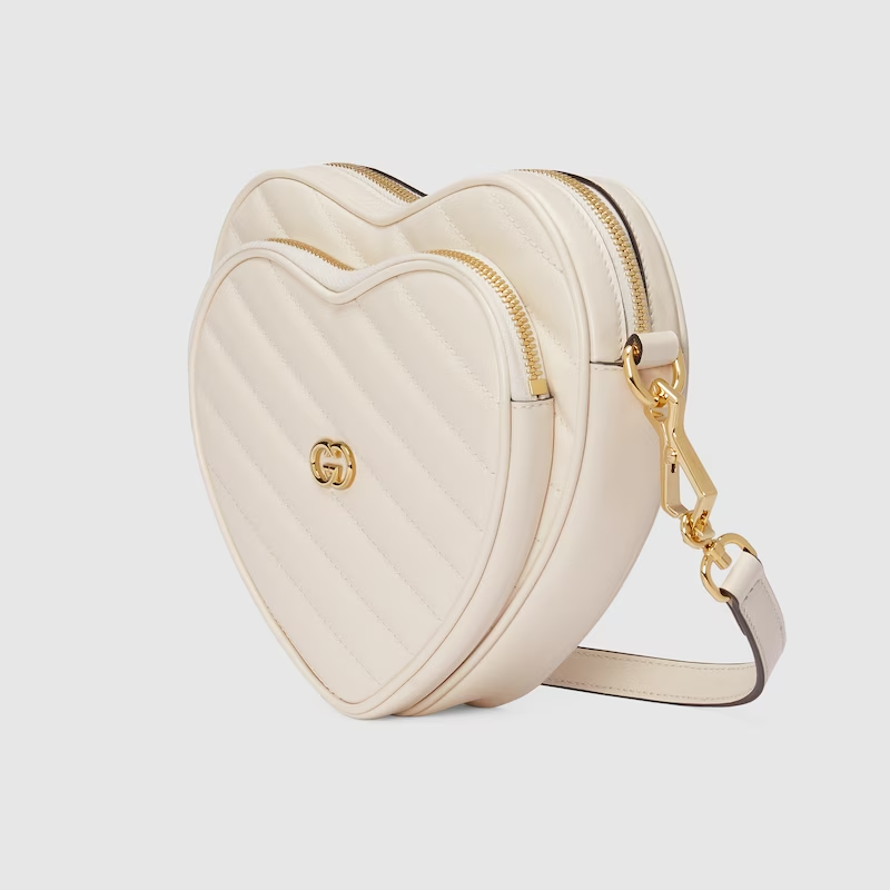 INTERLOCKING G MINI HEART SHOULDER BAG